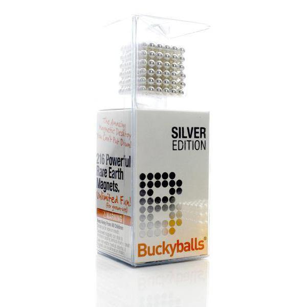 Original Buckyballs Magnetic Balls Puzzles silver,216pcs balls - BuckyballsStore